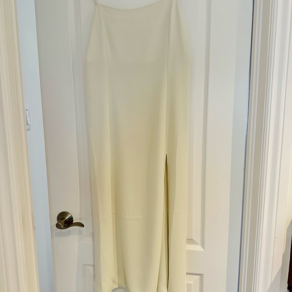 Babaton slip dress with side slit - Picture 2 of 3